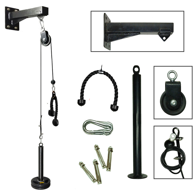 Home Gym Pulley System - Тренажерный зал настенный фитнес ролик DIY