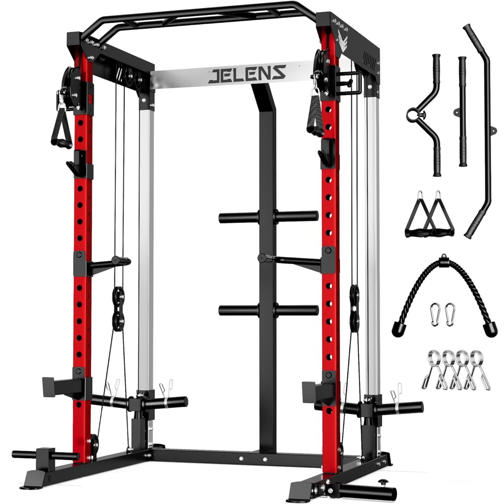 Home Gym Rack With Cables - Многофункциональная силовая стойка 2000 фунтов с