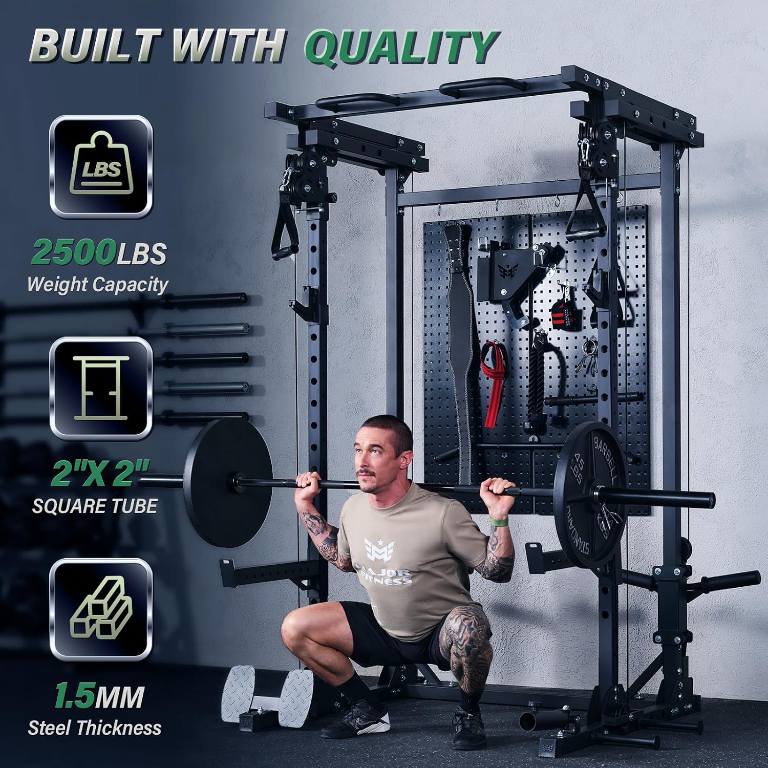 Home Gym Pulley System - Многофункциональная силовая стойка Drone3 Power Rack,