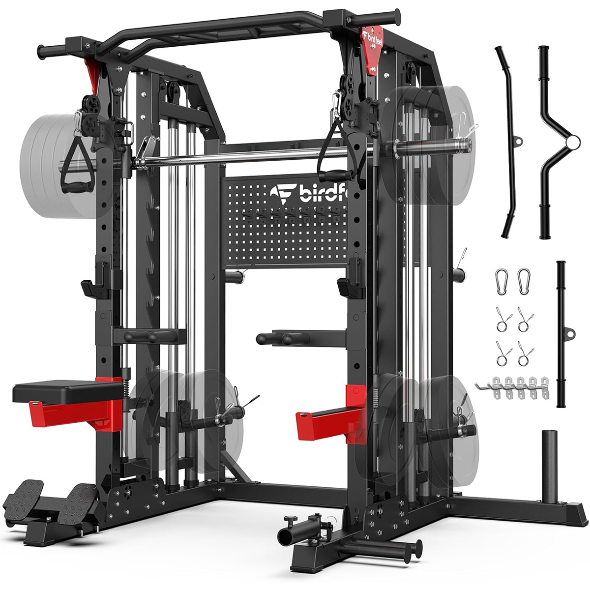 Home Gym Rack With Cables - Многофункциональный силовой тренажер Pooboo Power Cage