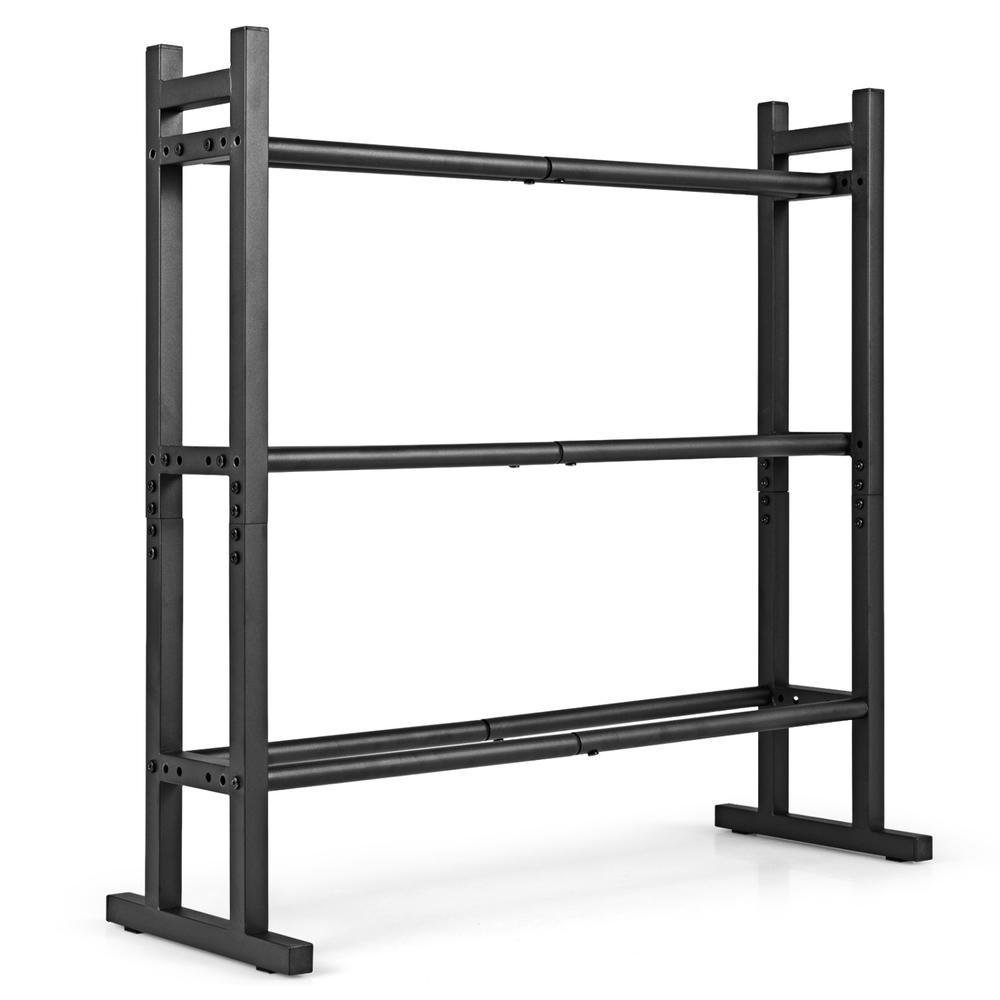 Home Gym Fitness - Усиленная 3-ярусная стойка для гантелей, стальная