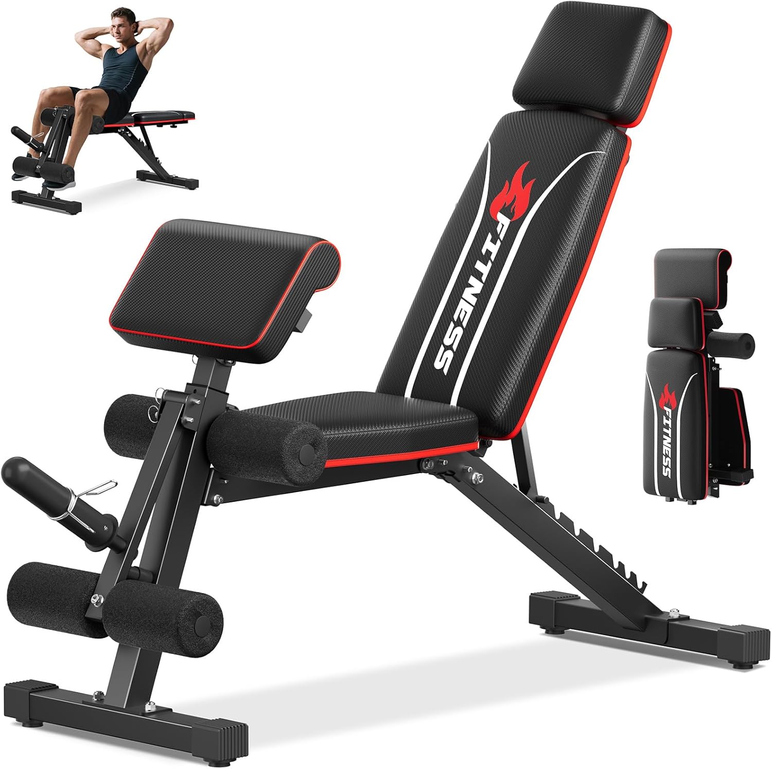 Home Gym Bench - Складная скамья для домашнего спортзала, из