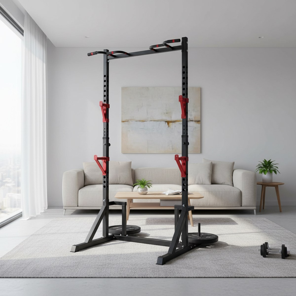 Регулируемая силовая стойка с  – обзор и цена Home Gym Fitness