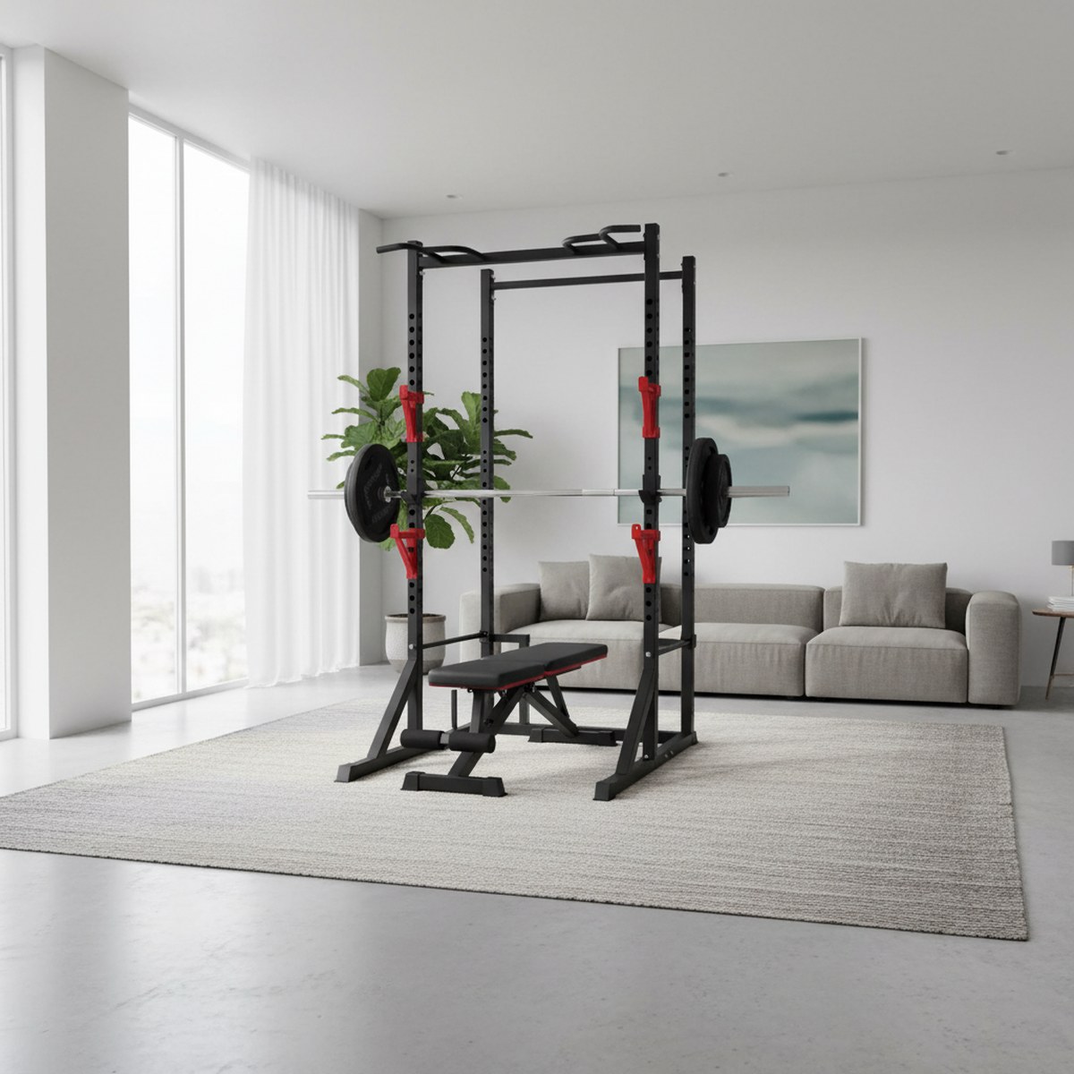 Регулируемая силовая стойка с  – обзор и цена Home Gym Fitness