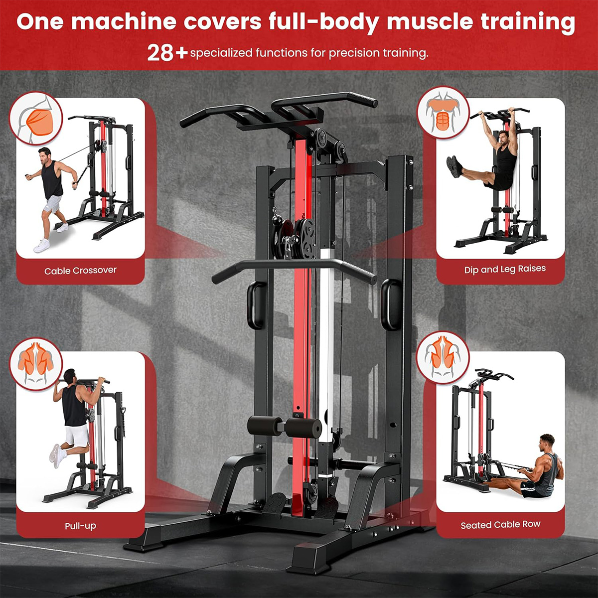Тренажер для домашнего спортза – обзор и цена Home Gym Pulley System