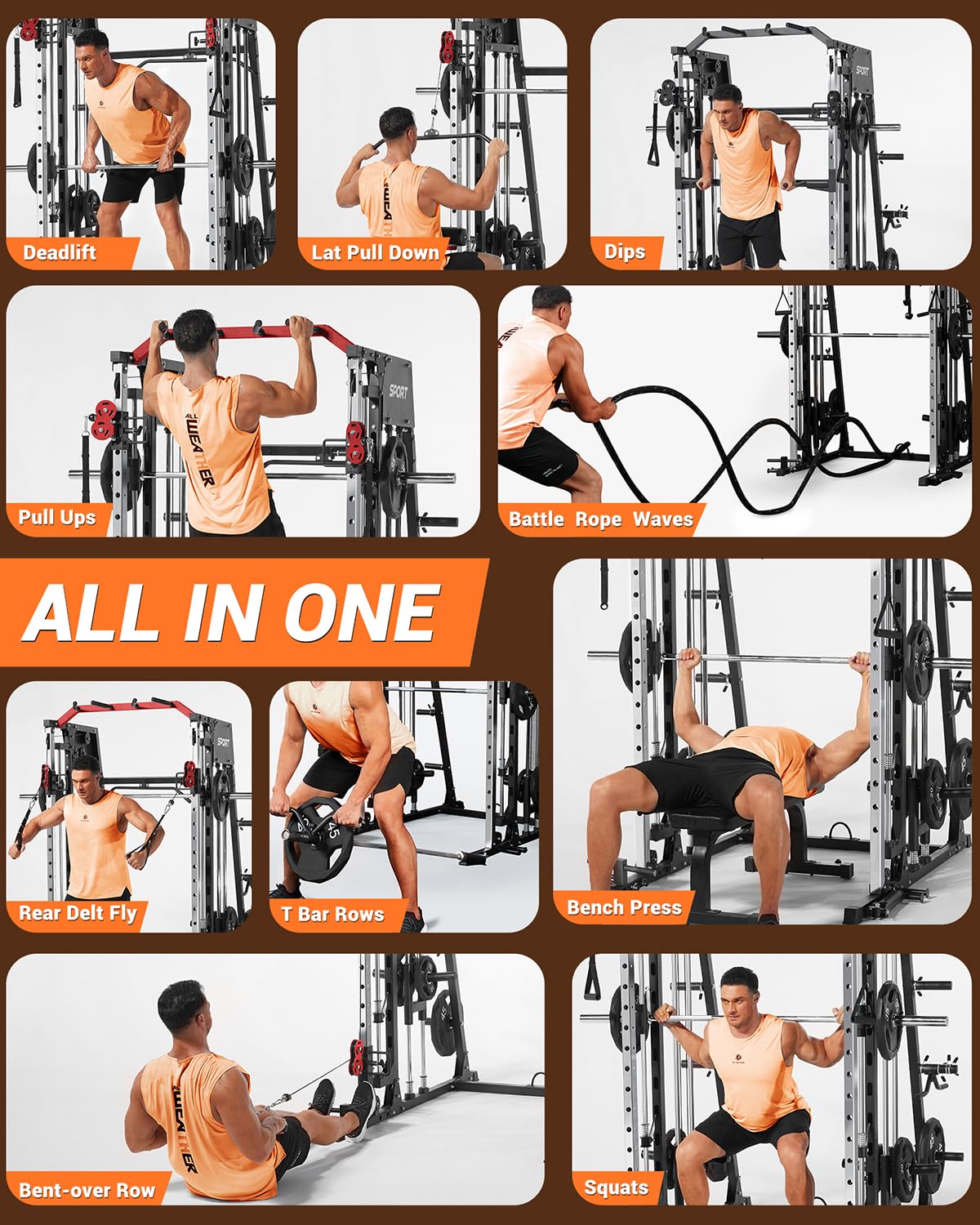 Многофункциональный домашний т – обзор и цена Home Gym Rack With Cables