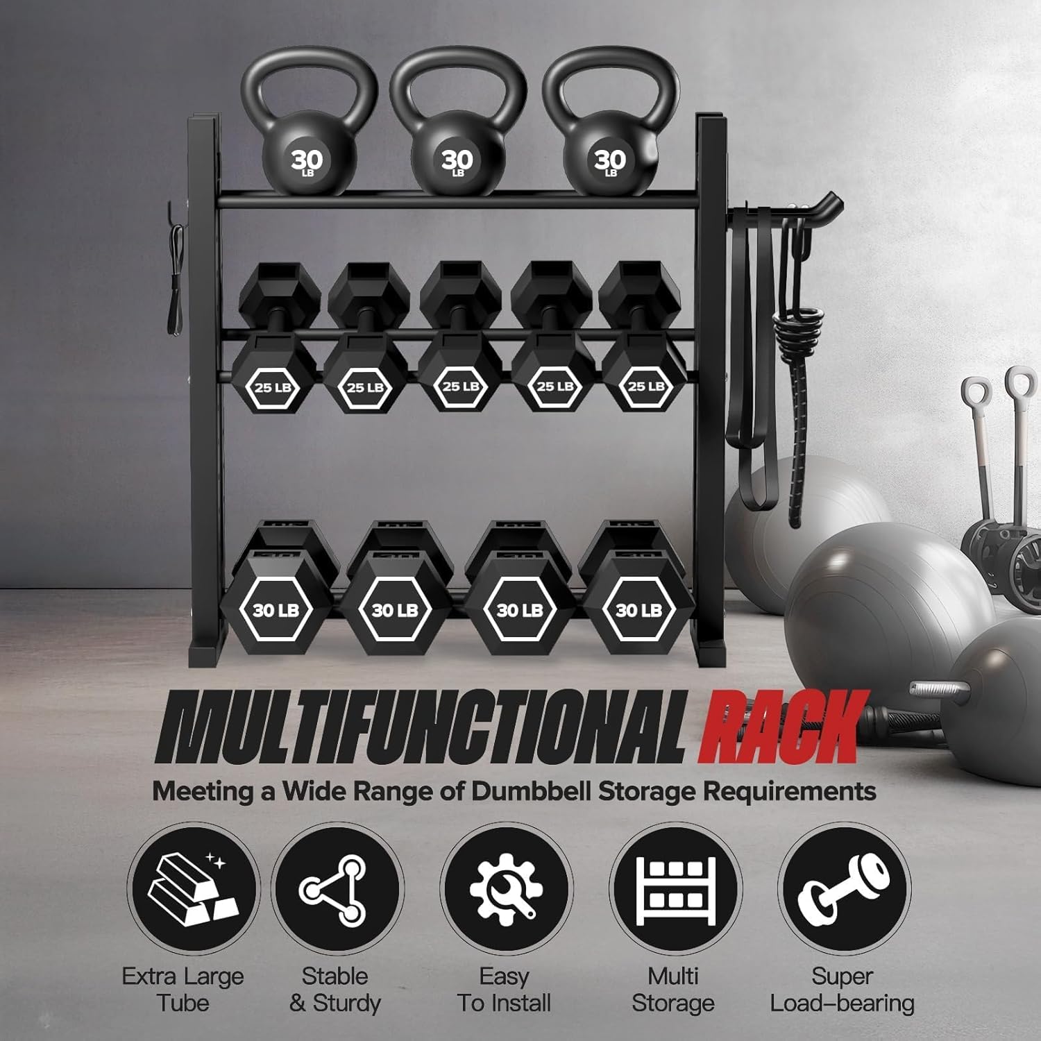 Стеллаж для гантелей 3-уровнев – обзор и цена Home Gym Compact