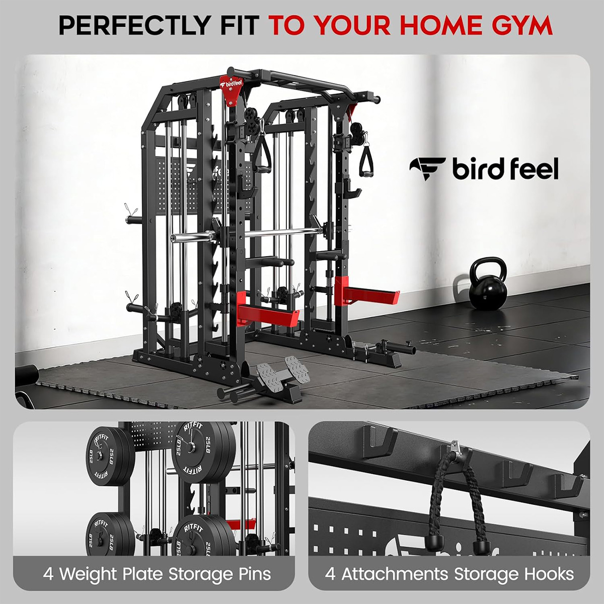 Многофункциональный силовой тр – обзор и цена Home Gym Rack With Cables
