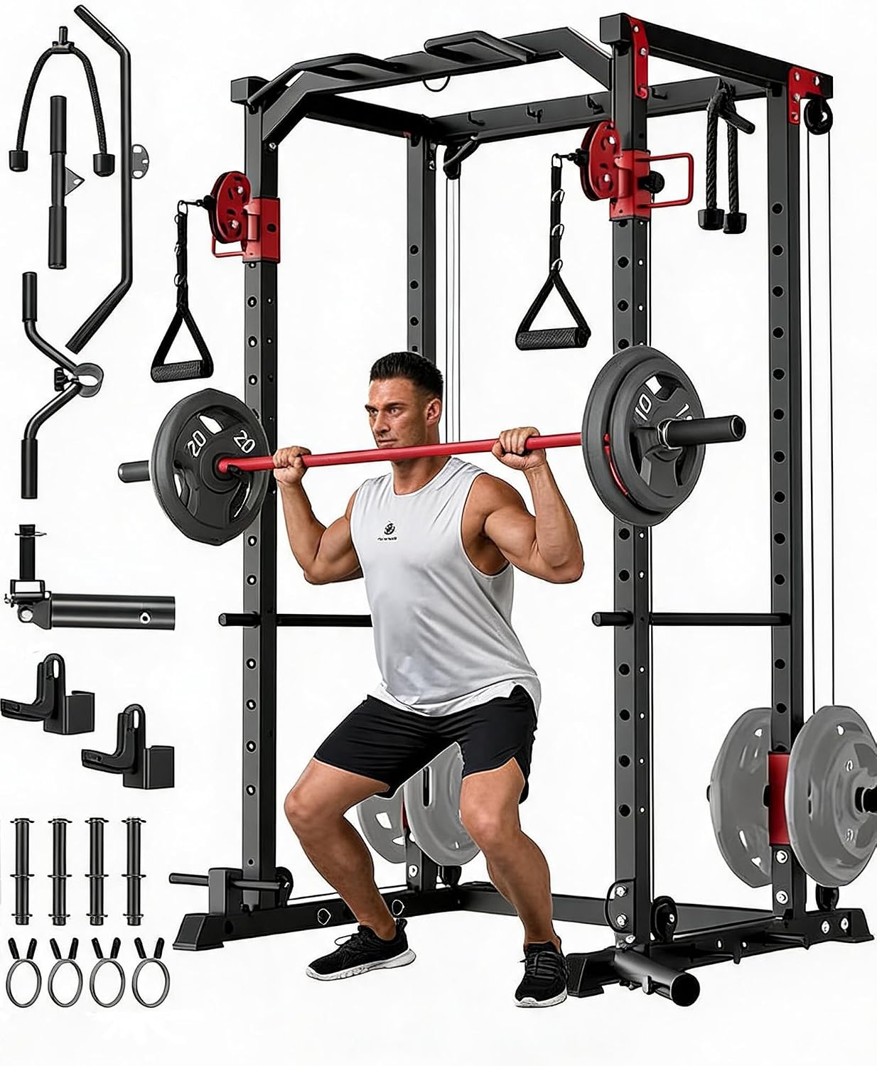 Многофункциональная силовая ра – обзор и цена Home Gym Rack With Cables