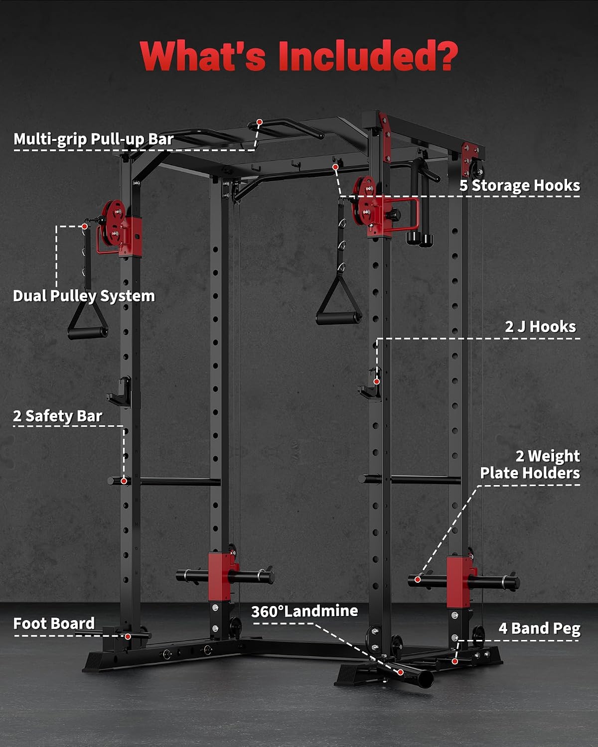 Многофункциональная силовая ра – обзор и цена Home Gym Rack With Cables