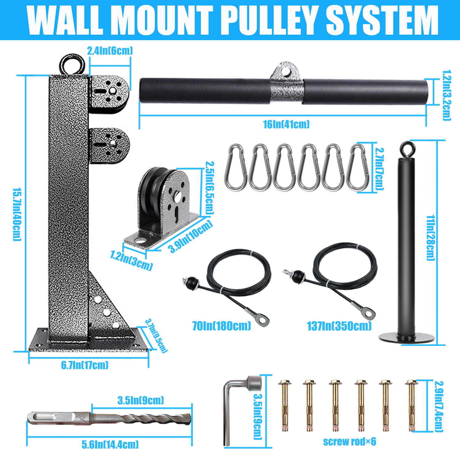 Настенная система шкивов для ф – обзор и цена Home Gym Pulley System