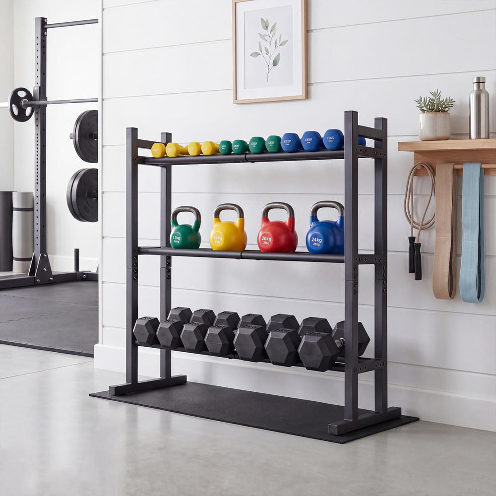 Усиленная 3-ярусная стойка для – обзор и цена Home Gym Fitness