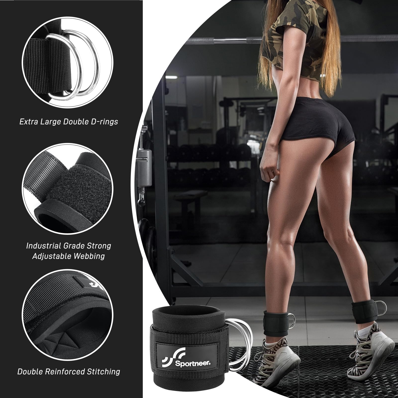 Регулируемые ремни для лодыжки – обзор и цена Home Gym Tunturi